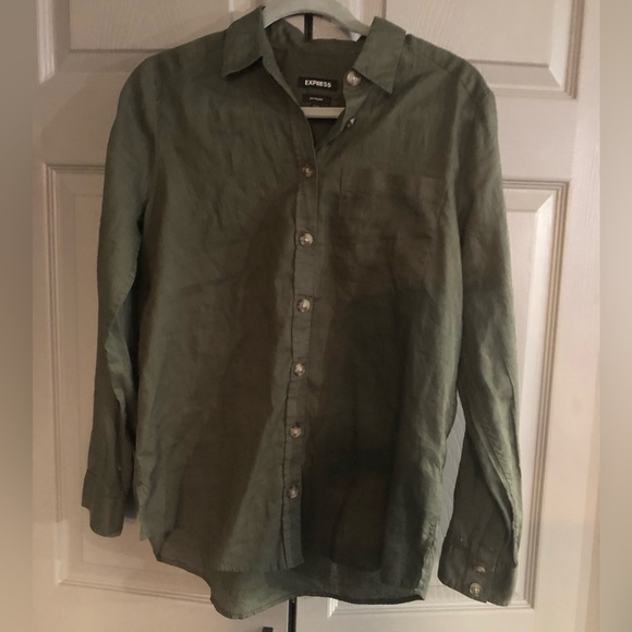 Express Tops - Express Button Down Shirt